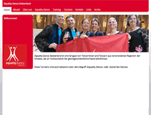 Tablet Screenshot of equalitydanceswitzerland.ch